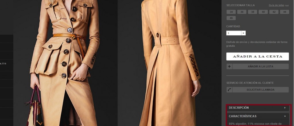Fuente: Burberry
