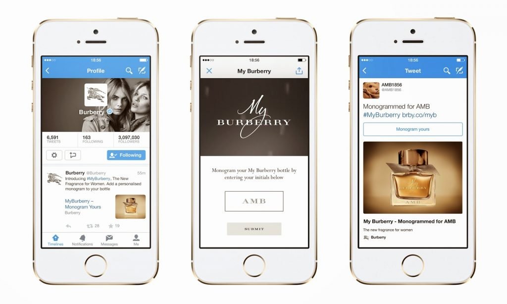 twitter burberry